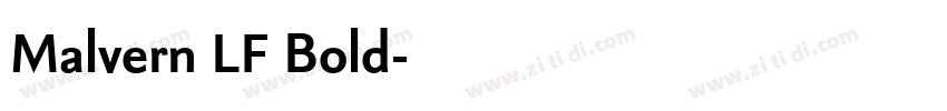 Malvern LF Bold字体转换